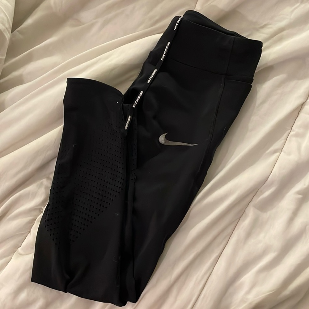Nike Running 7/8 Mid Rise Dri Fit Leggings - S
